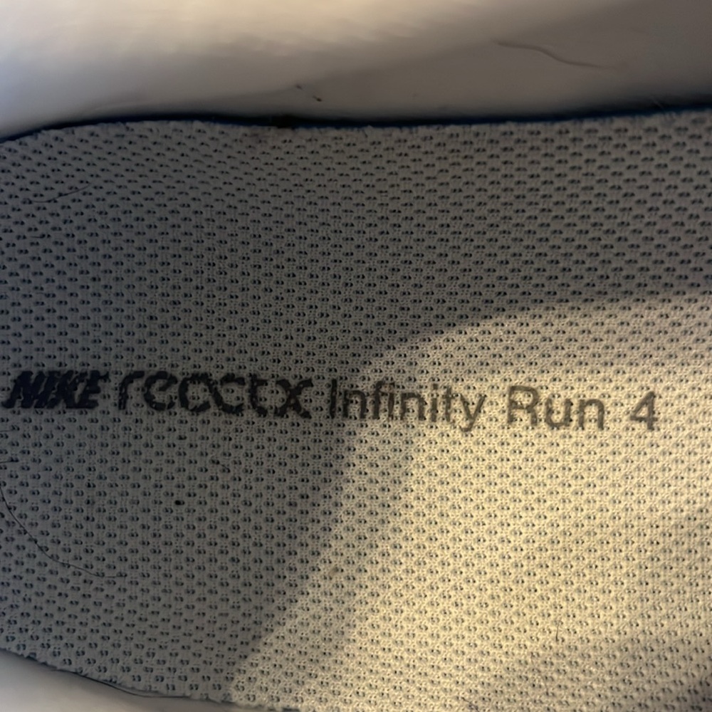 Nike react x Infinity Run 4 Men’s running shoes size 12 - Picture 7 of 8
